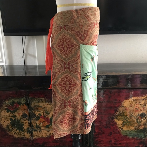 Color Wrap skirt - Picture 4 of 7